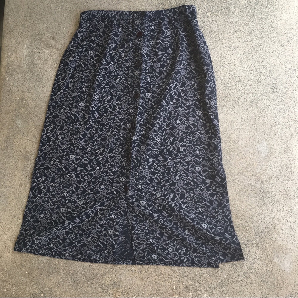 Vintage button up skirt